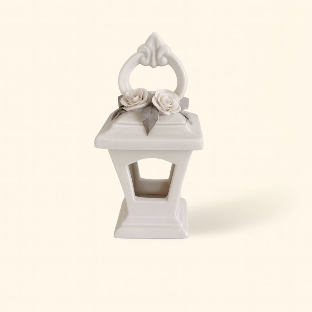 Sharon Lanterna Porcellana Capodimonte Artigianale H16x9 cm