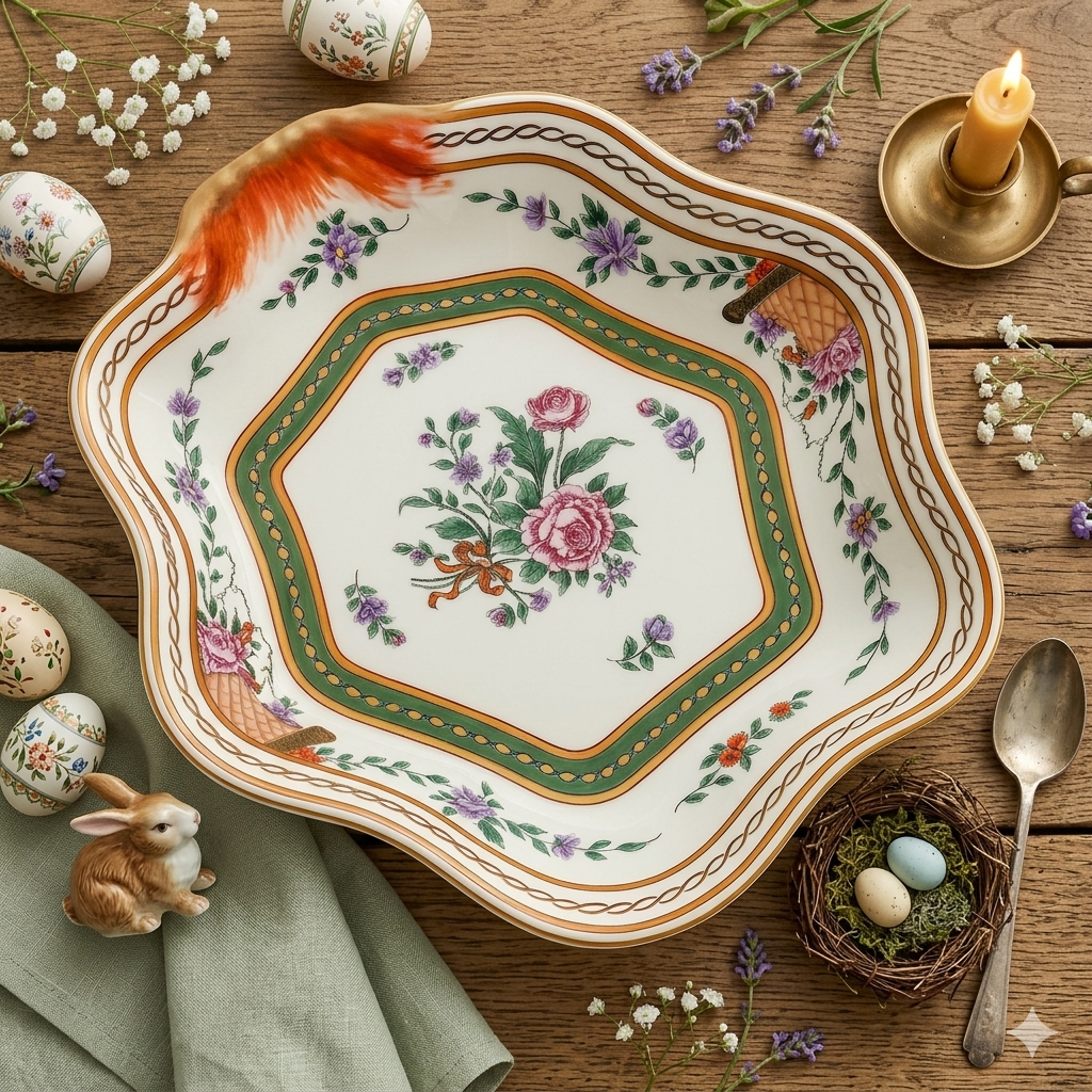 Vidal Svuotatasche Porcellana Fine Dipinto a Mano Ø 20 cm