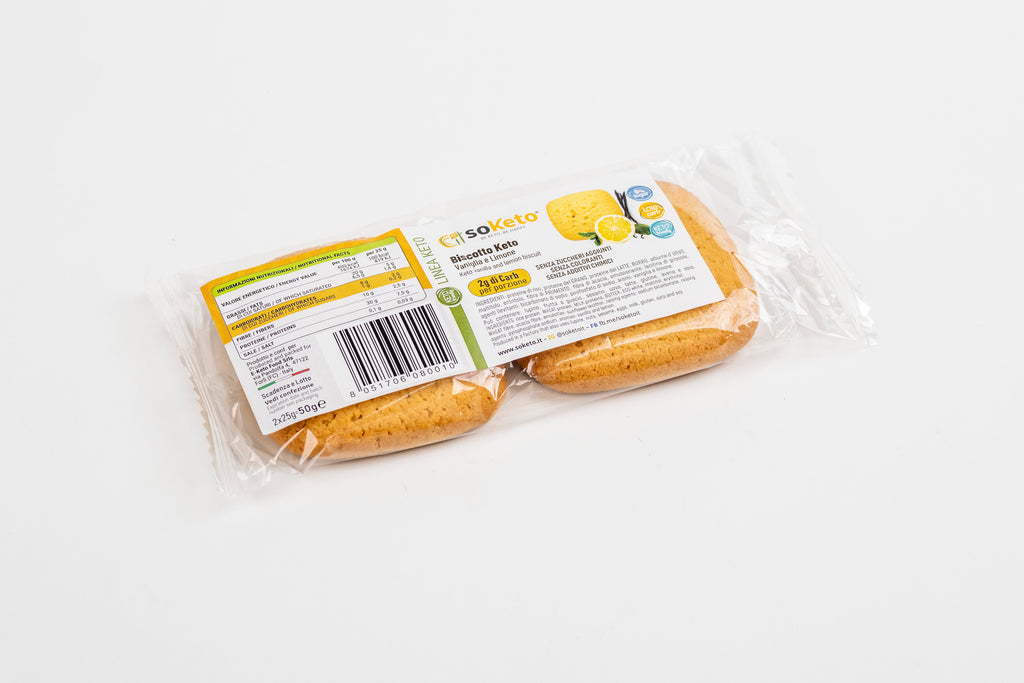 Biscotti Keto Vaniglia e Limone